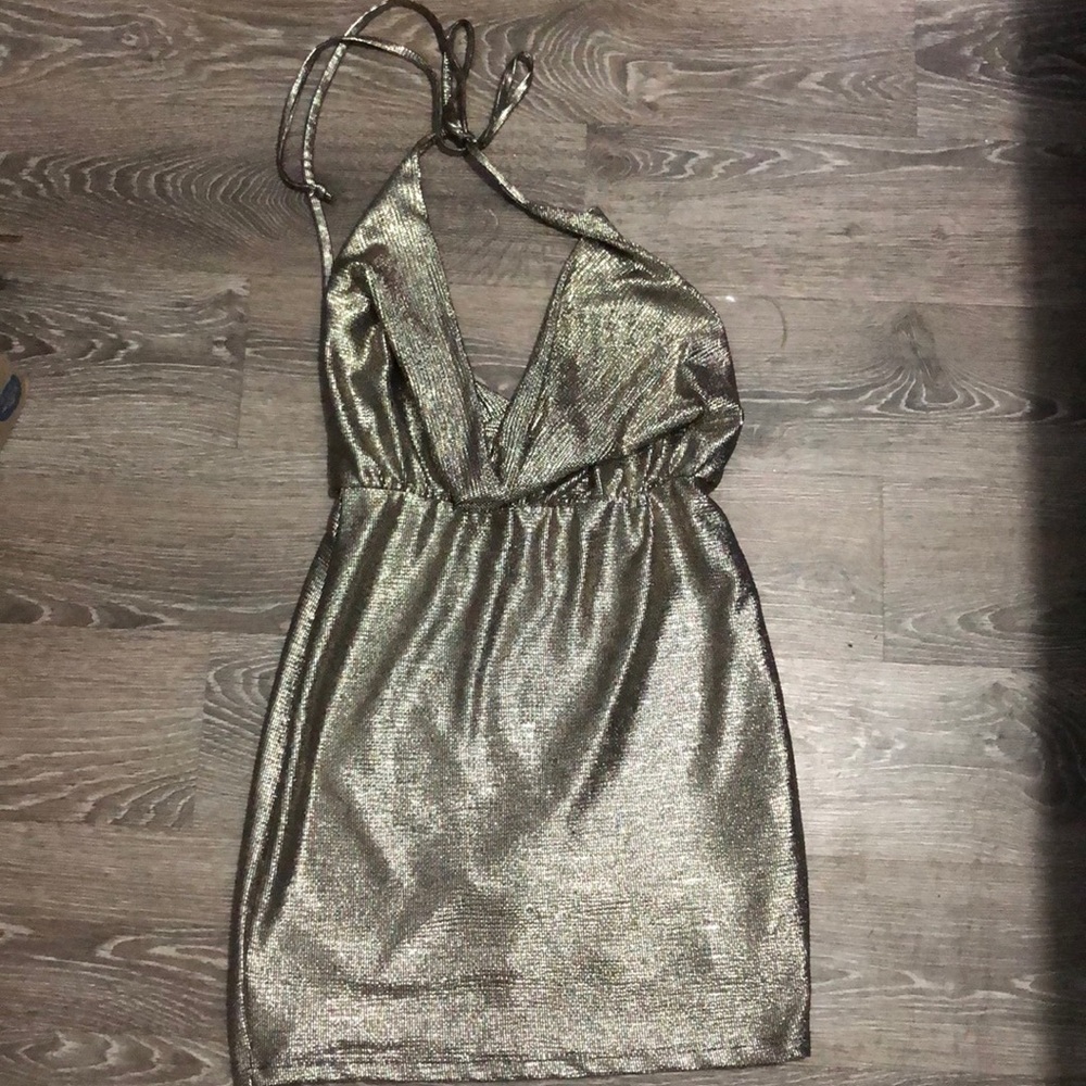 Gold dress